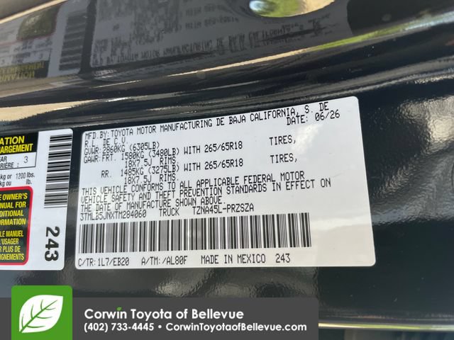 New 2026 Toyota Tacoma Limited AWD/4WD image 23