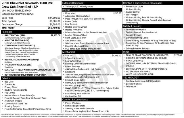 Used 2020 Chevrolet Silverado 1500 RST w/ Rally Edition AWD/4WD image 2