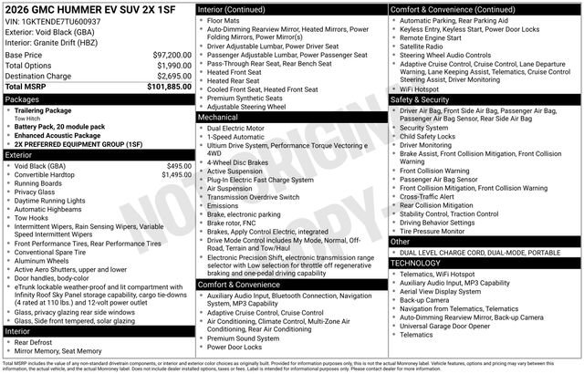 Used 2026 GMC Hummer EV SUV AWD/4WD image 48