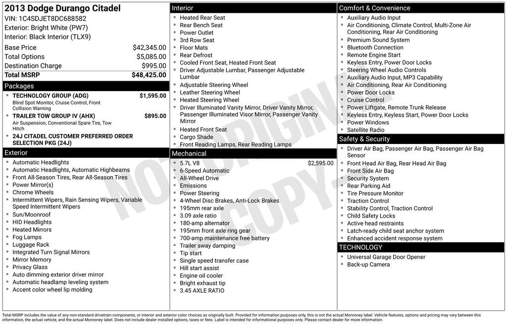 Used 2013 Dodge Durango Citadel w/ Technology Group AWD/4WD image 29