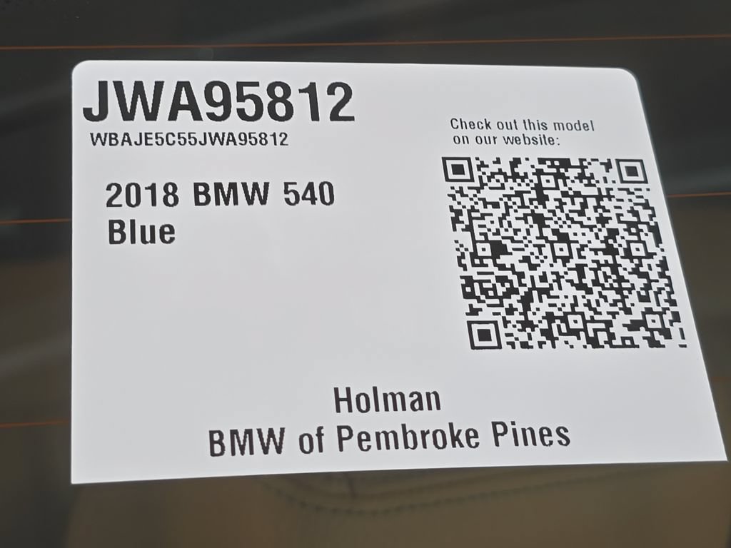 Used 2018 BMW 540i w/ Premium Package RWD image 24