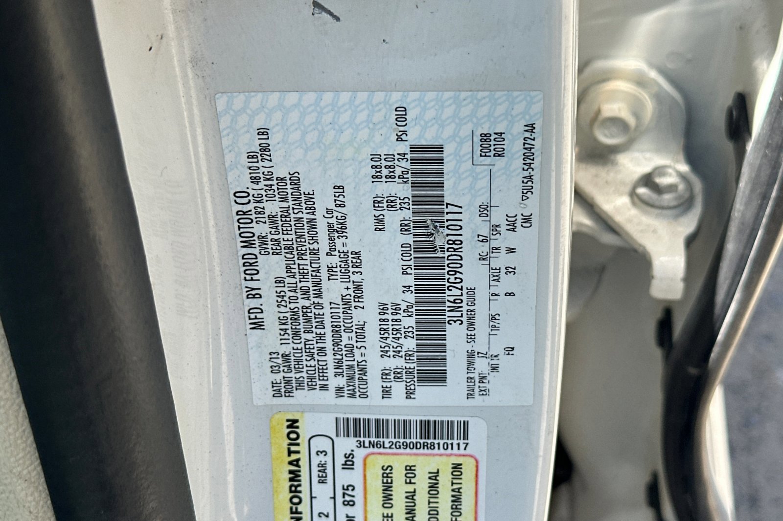 Used 2013 Lincoln MKZ FWD image 27