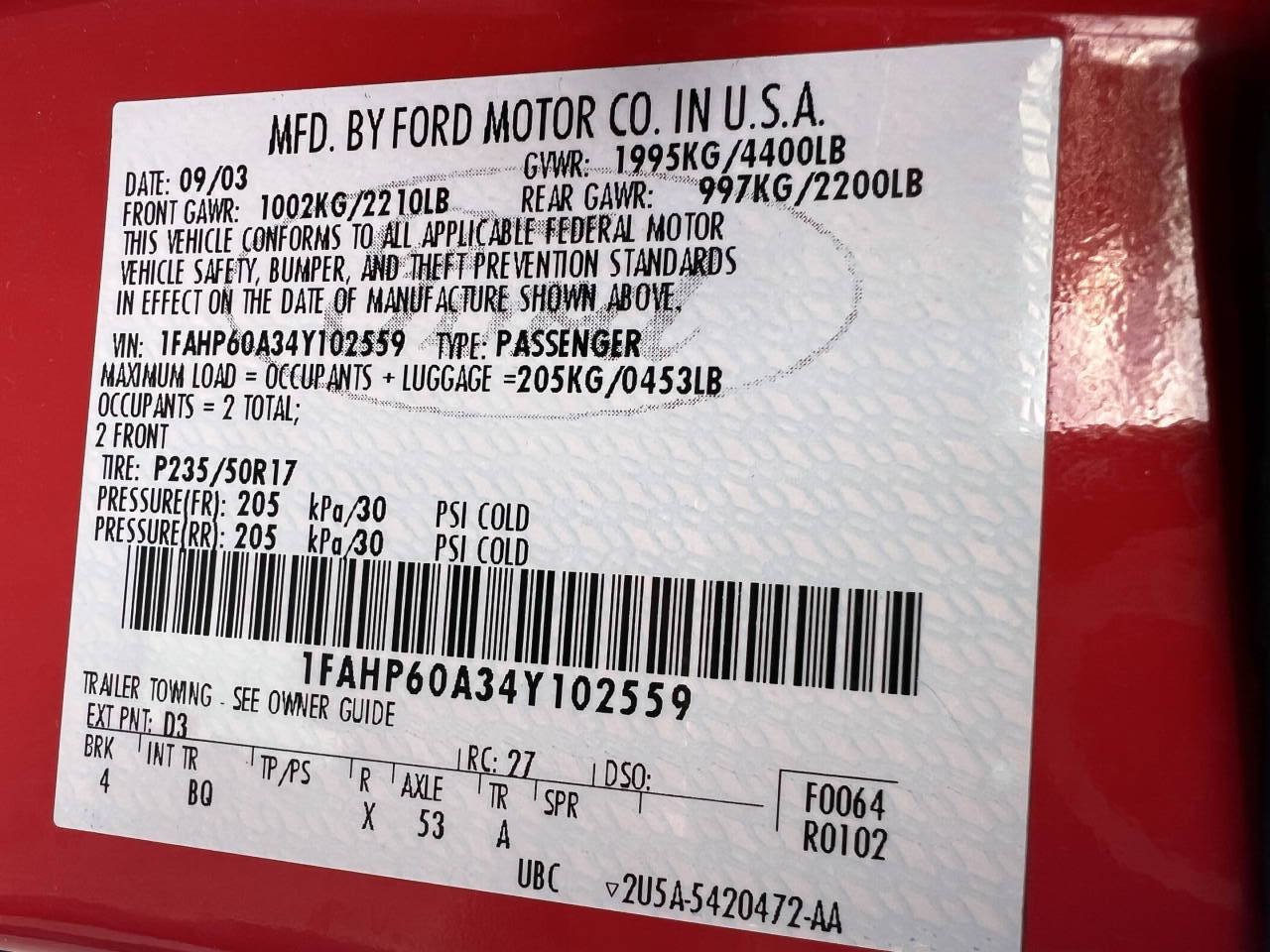 Used 2004 Ford Thunderbird RWD image 14