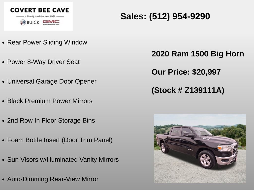 Used 2020 RAM 1500 Big Horn RWD image 24