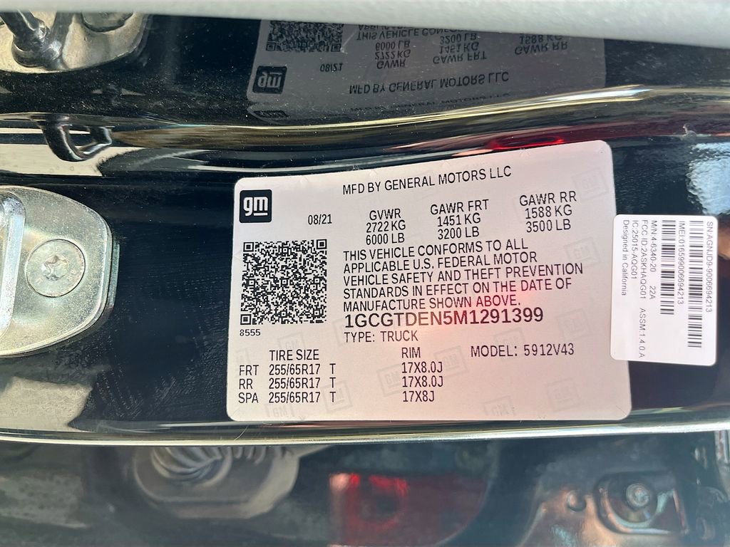 Used 2021 Chevrolet Colorado Z71 w/ Safety Package AWD/4WD image 31