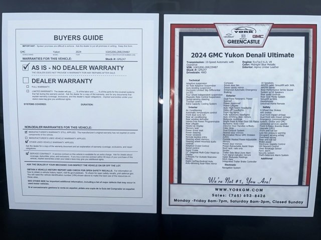 Used 2024 GMC Yukon Denali Ultimate image 12