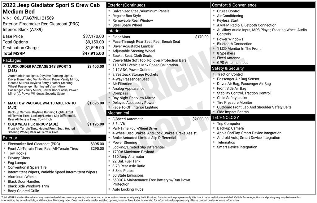 Used 2022 Jeep Gladiator Sport image 6