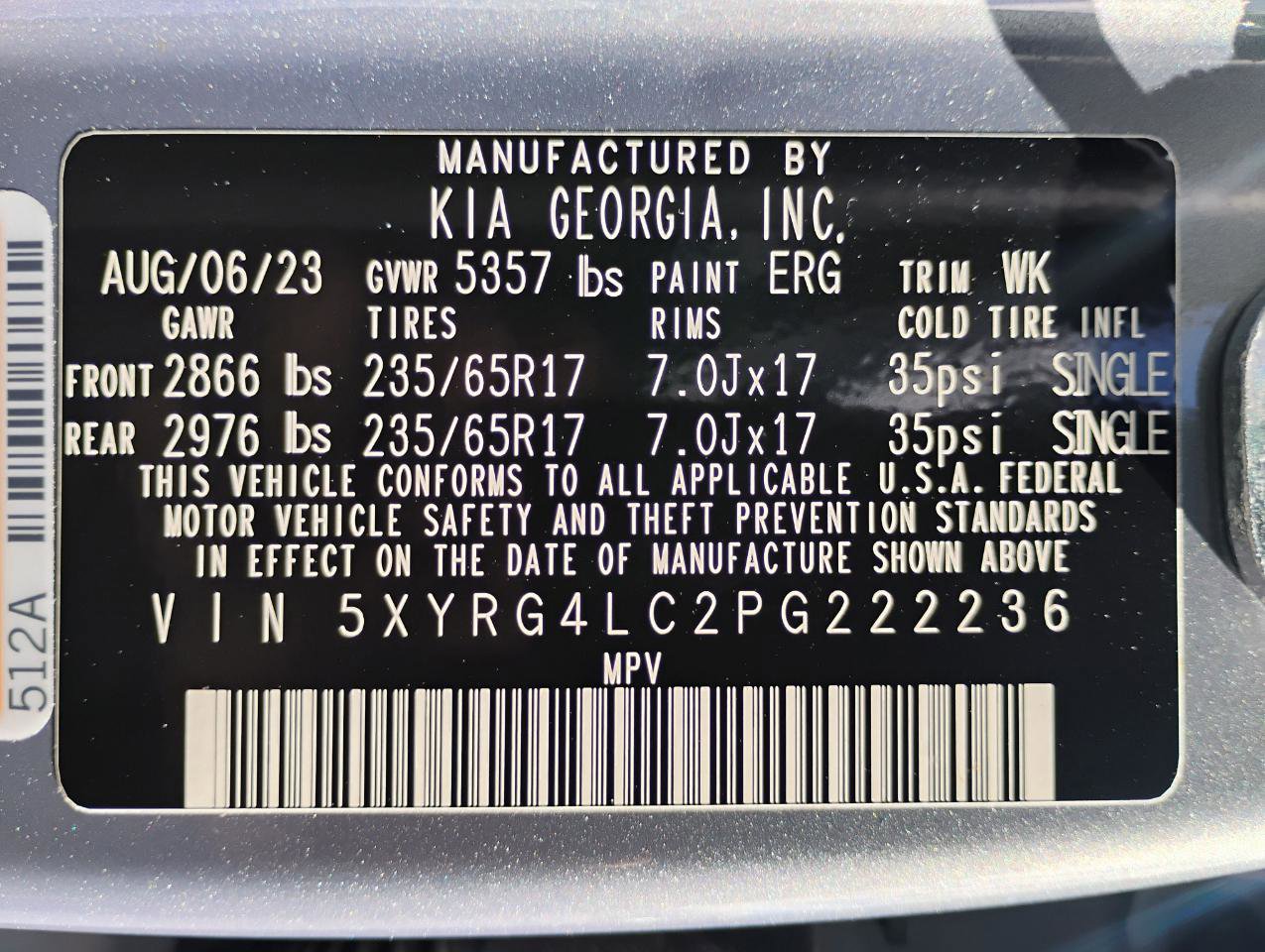 Used 2023 Kia Sorento LX FWD image 73