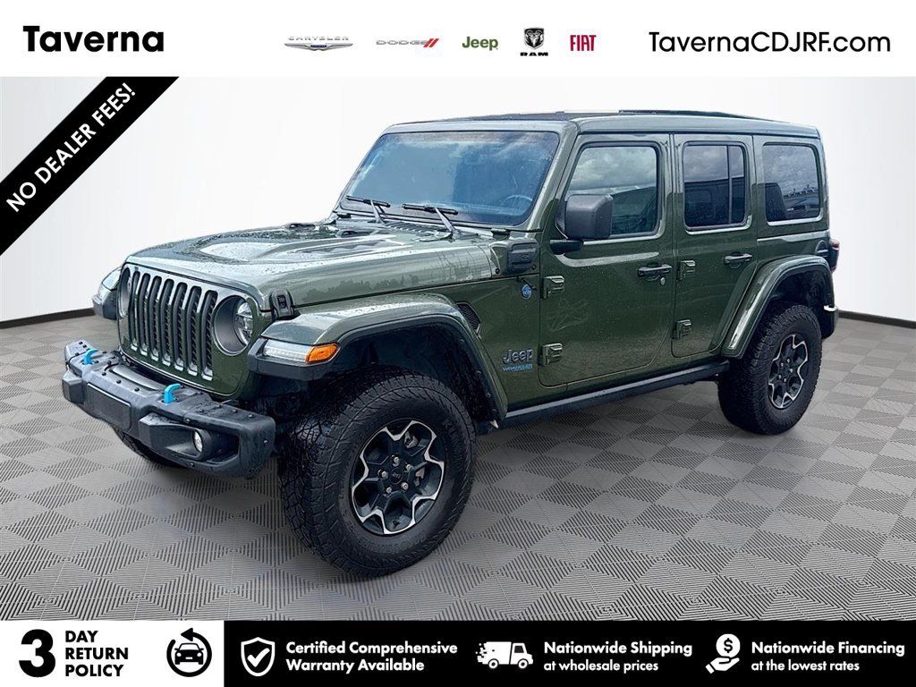 Certified 2022 Jeep Wrangler Unlimited Rubicon 4xe w/ Steel Bumper Group AWD/4WD image 1