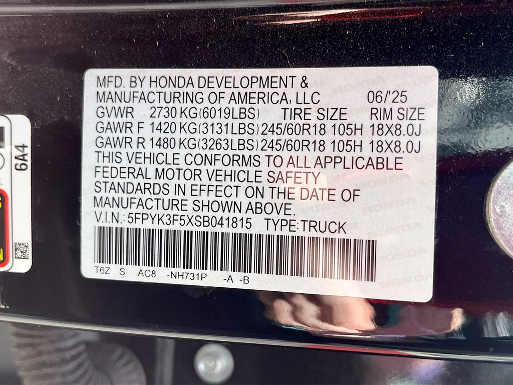 Used 2025 Honda Ridgeline RTL image 32