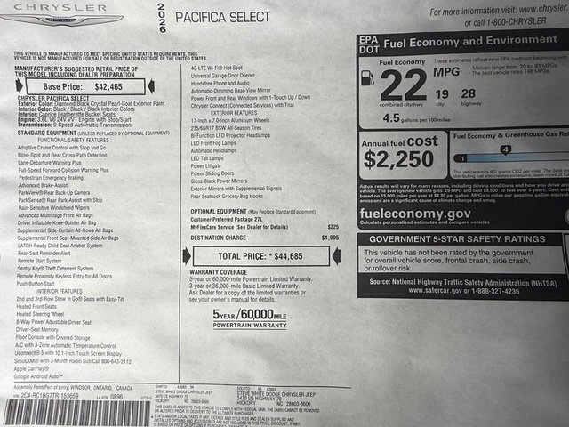 New 2026 Chrysler Pacifica Select image 35