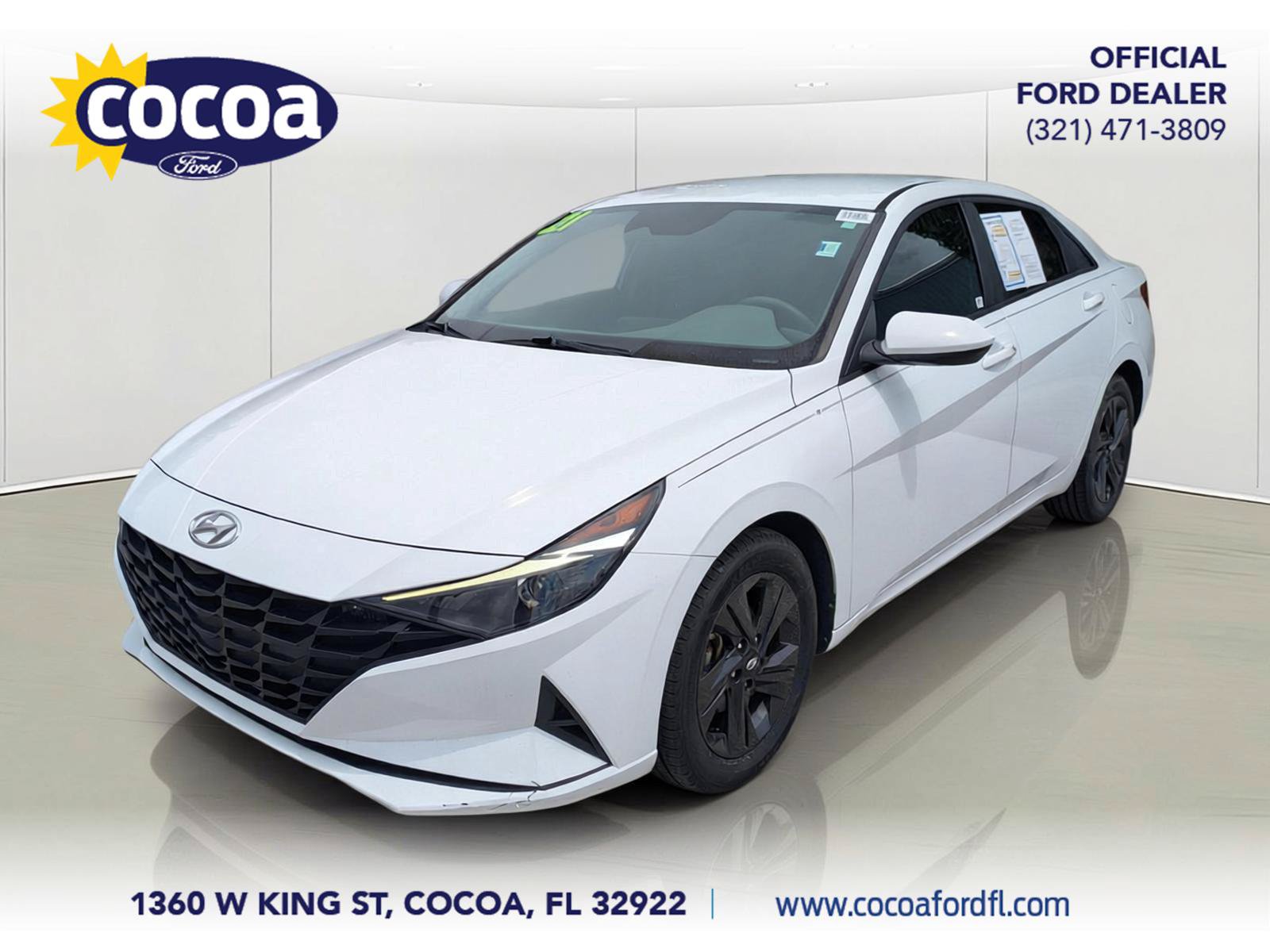 Used 2021 Hyundai Elantra Blue w/ Cargo Package FWD image 1