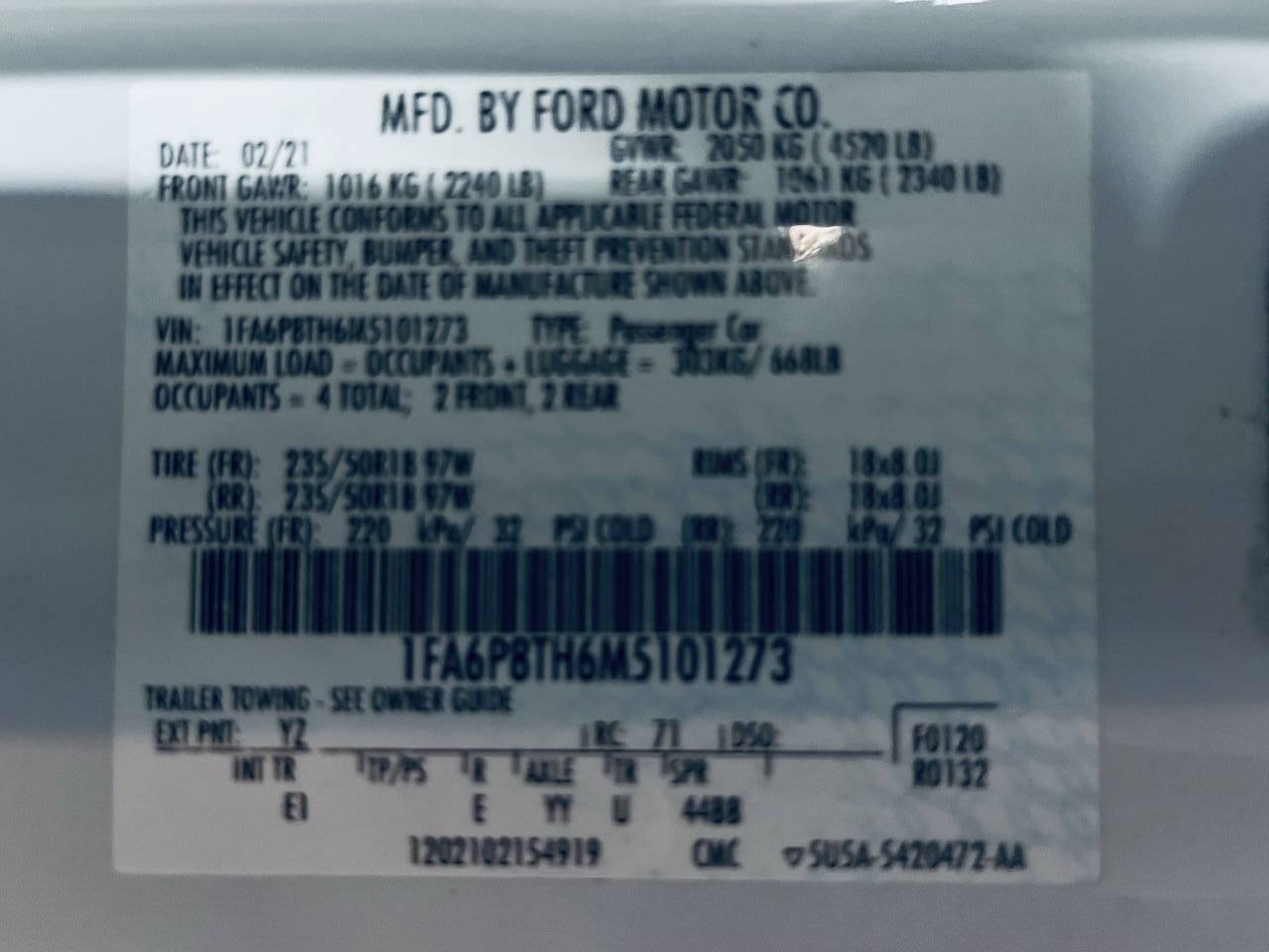 Used 2021 Ford Mustang Premium RWD image 35