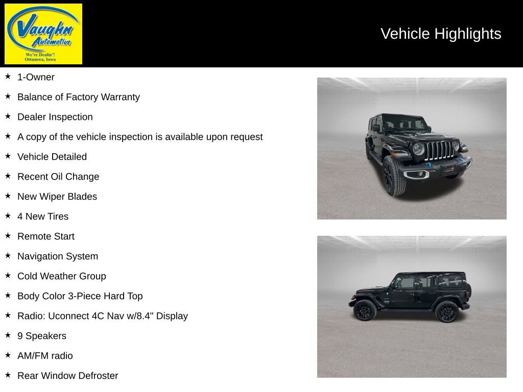 Used 2022 Jeep Wrangler Unlimited Sahara 4xe w/ Cold Weather Group image 2