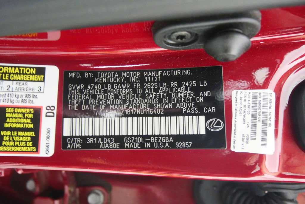 Used 2022 Lexus ES 350 w/ Premium Package FWD image 26
