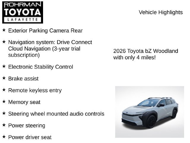 New 2026 Toyota bZ Woodland AWD/4WD image 7