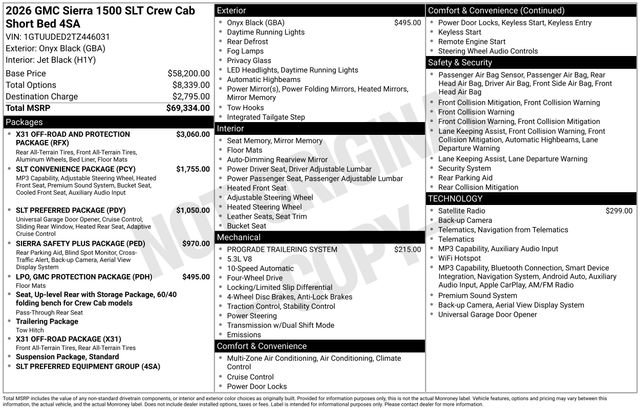 New 2026 GMC Sierra 1500 SLT AWD/4WD image 26
