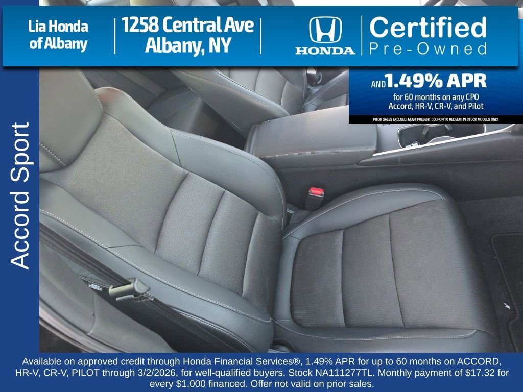 Certified 2022 Honda Accord Sport image 24