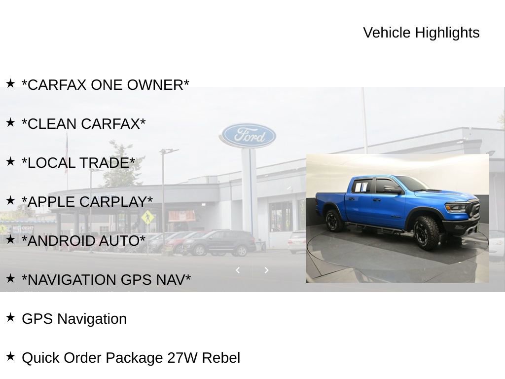 Used 2024 RAM 1500 Rebel w/ Rebel Level 1 Equipment Group image 19