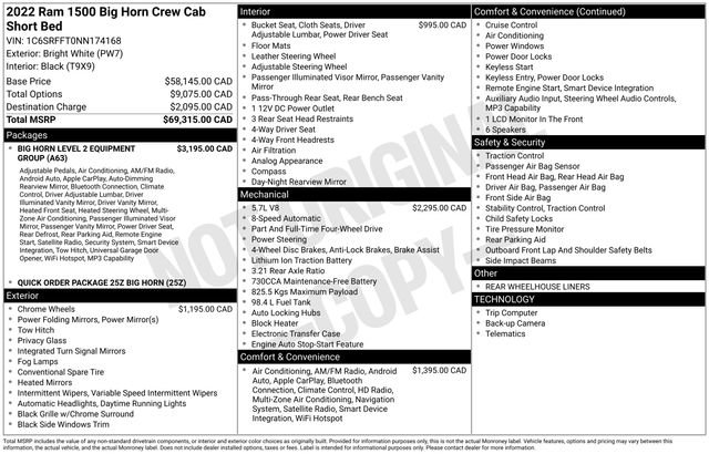 Used 2022 RAM 1500 Big Horn AWD/4WD image 52