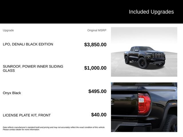 New 2026 GMC Canyon Denali w/ LPO, Denali Black Edition AWD/4WD image 5