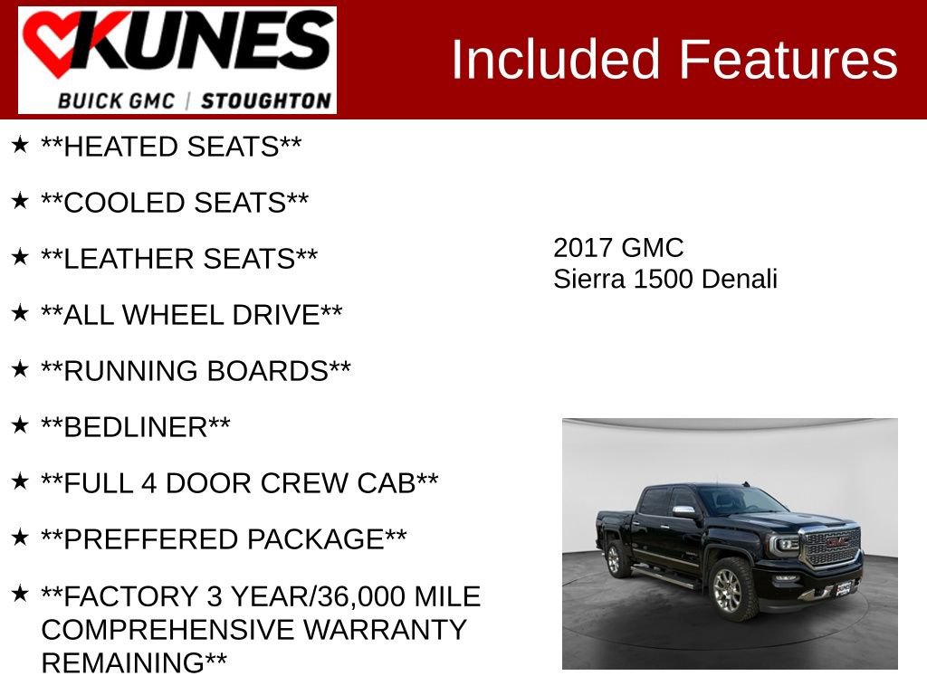 Used 2017 GMC Sierra 1500 Denali AWD/4WD image 3