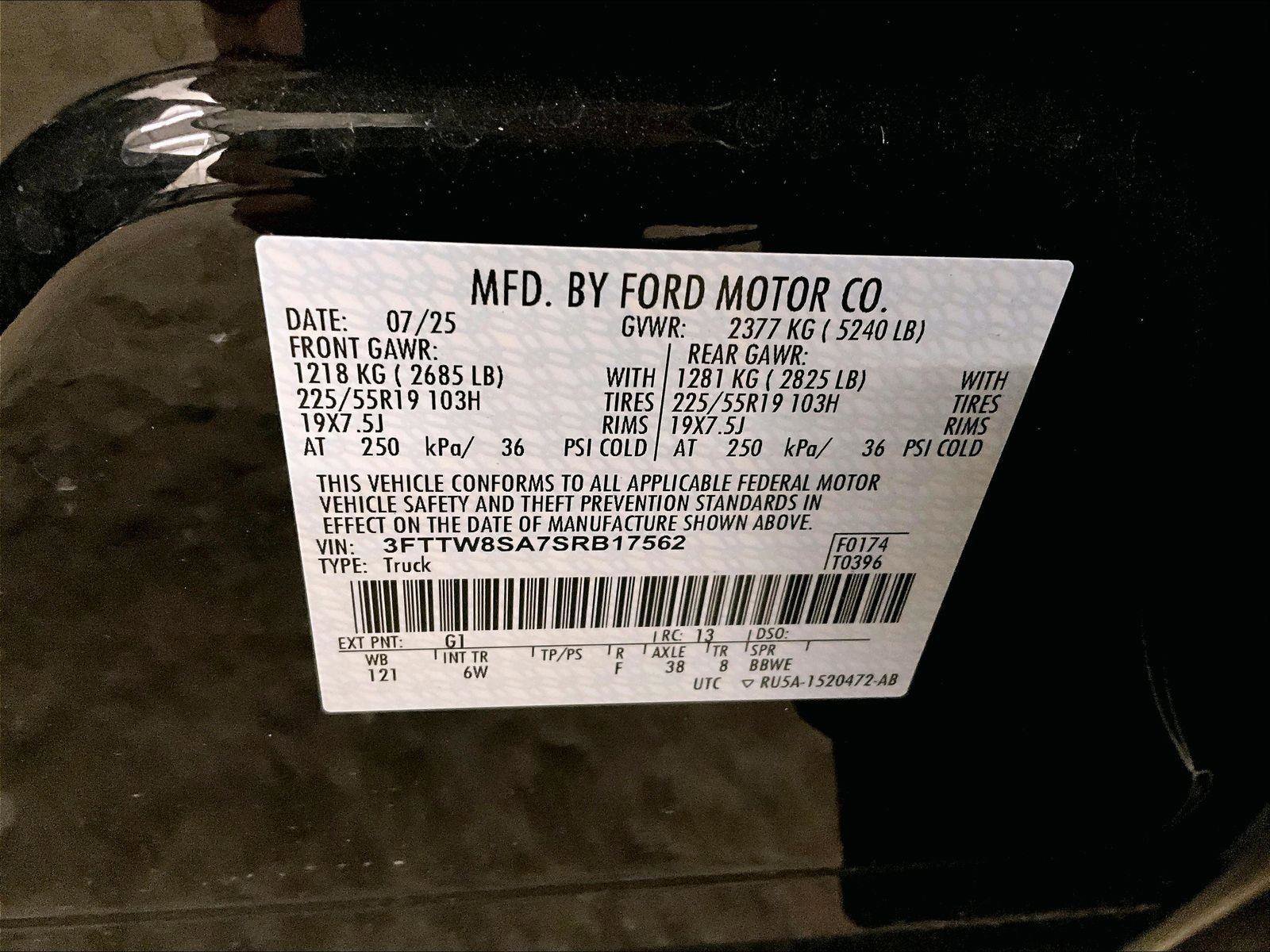 Used 2025 Ford Maverick Lariat w/ Black Appearance Package image 33