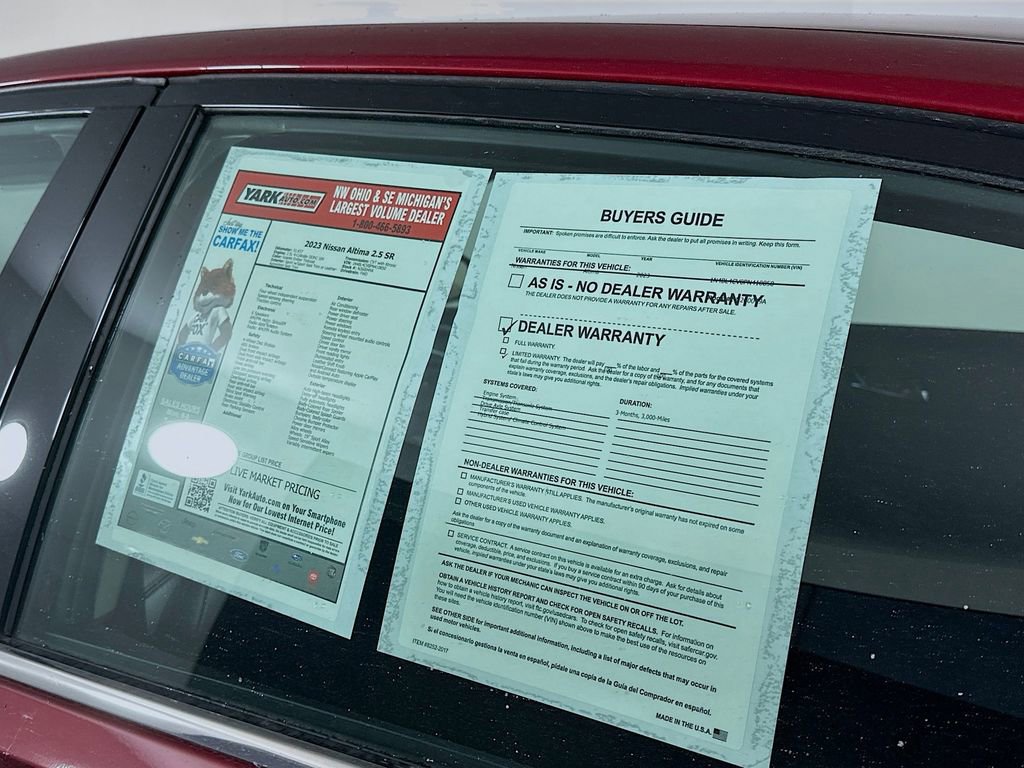 Certified 2023 Nissan Altima 2.5 SR image 13