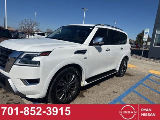Certified 2022 Nissan Armada Platinum w/ Captain's Chairs Package image 1
