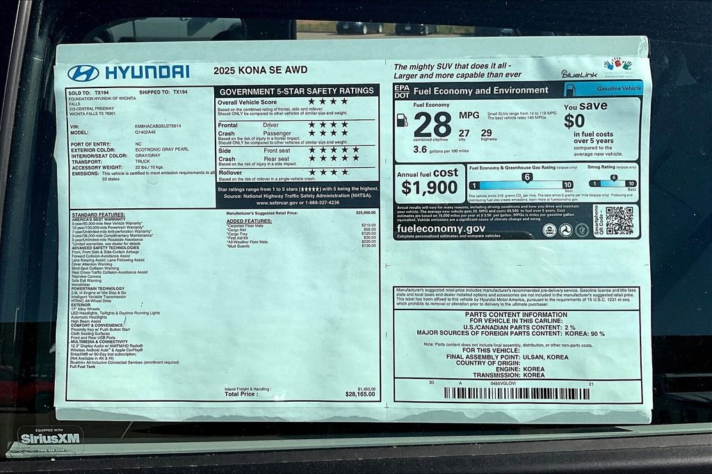 Used 2025 Hyundai Kona SE image 23