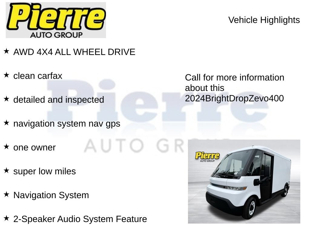 Used 2024 Chevrolet Brightdrop 400 w/ Commercial Equipment Package AWD/4WD image 7