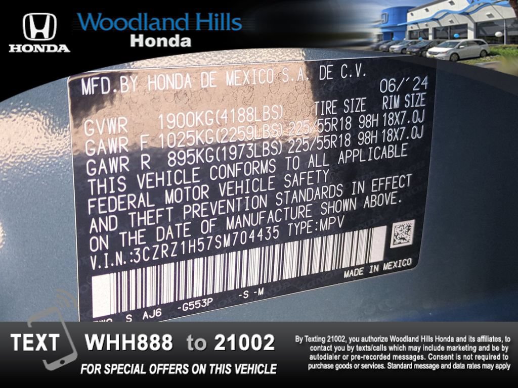 Certified 2025 Honda HR-V Sport image 26