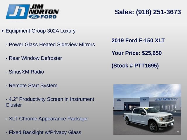 Used 2019 Ford F150 XLT w/ Equipment Group 302A Luxury AWD/4WD image 8