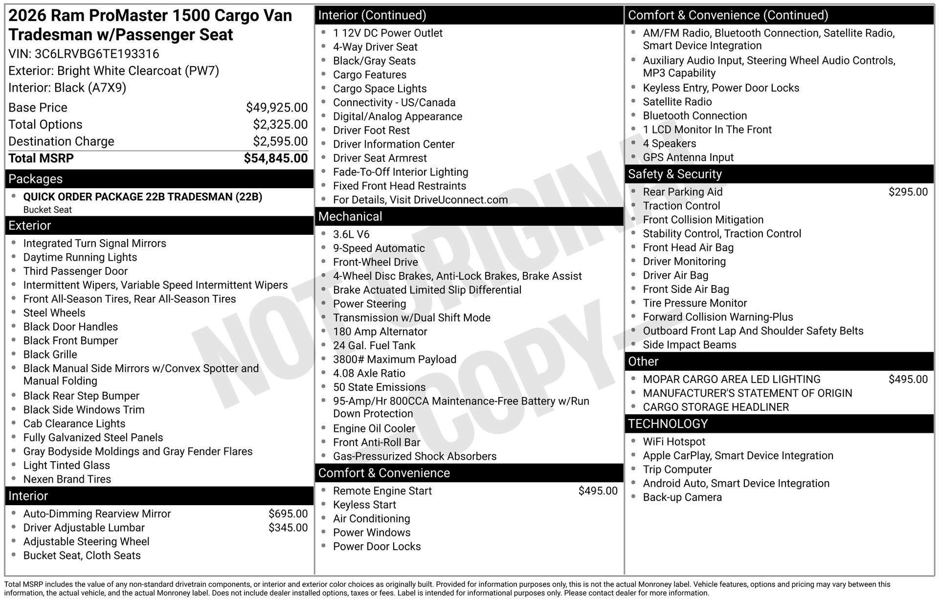 New 2026 RAM ProMaster 1500 image 28