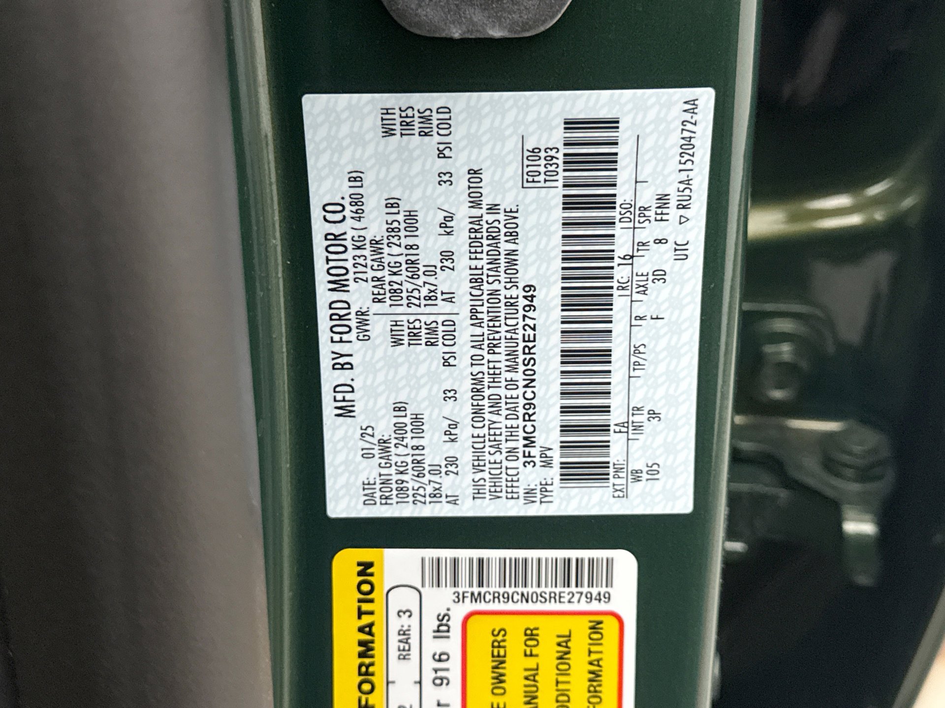 Used 2025 Ford Bronco Sport Outer Banks w/ Outer Banks Tech Package+ image 26