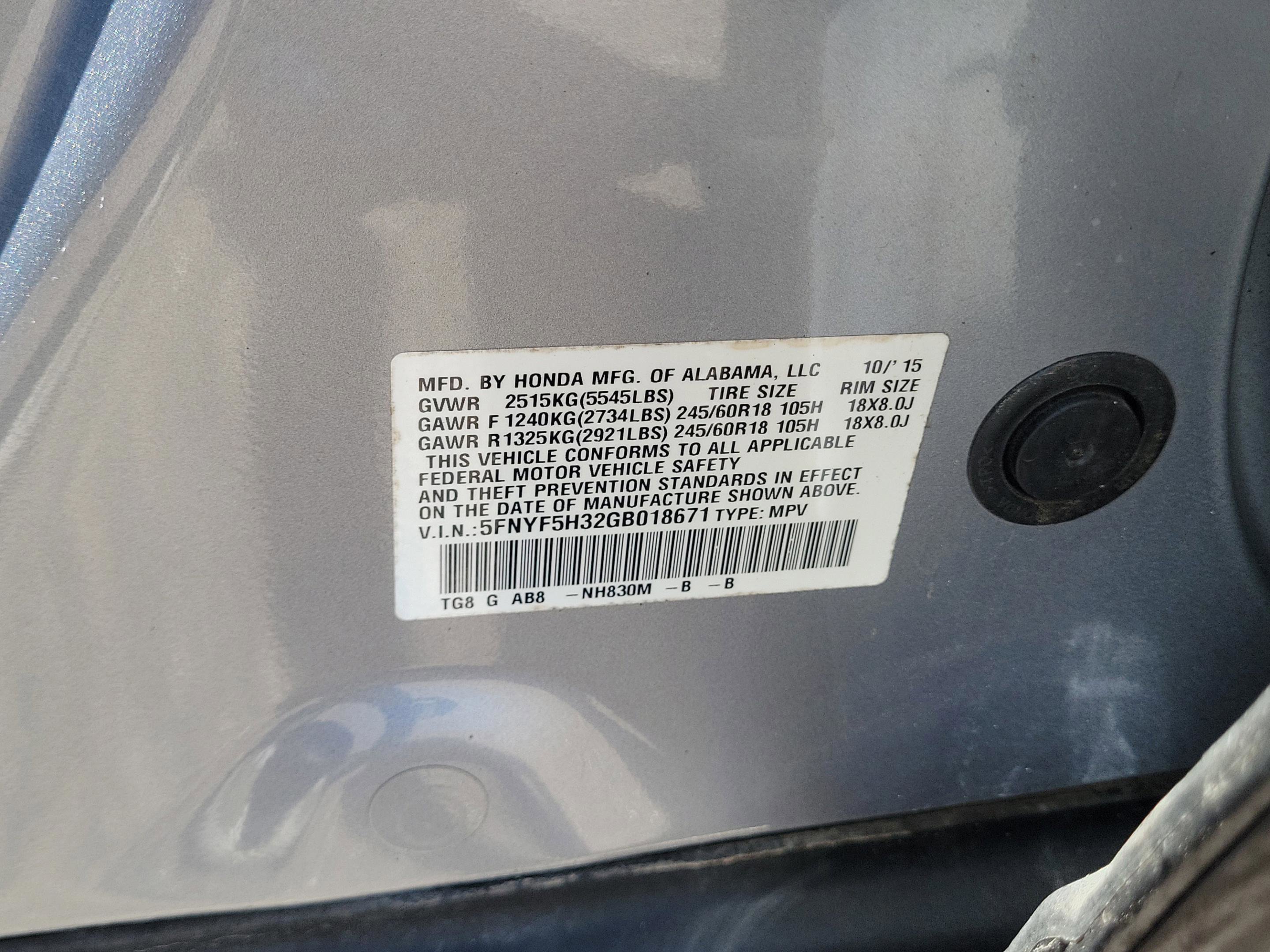 Used 2016 Honda Pilot EX image 32