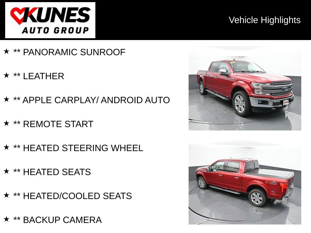 Used 2018 Ford F150 Lariat w/ Equipment Group 502A Luxury AWD/4WD video 2