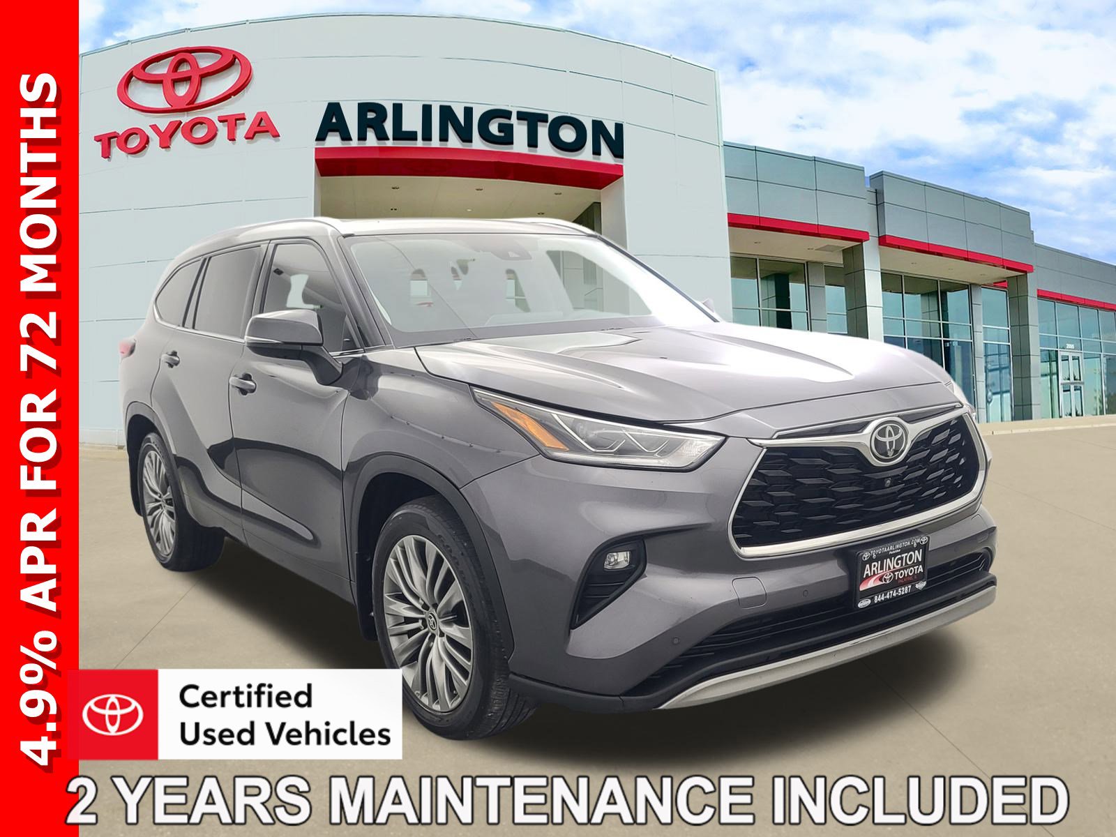 Certified 2021 Toyota Highlander Platinum
