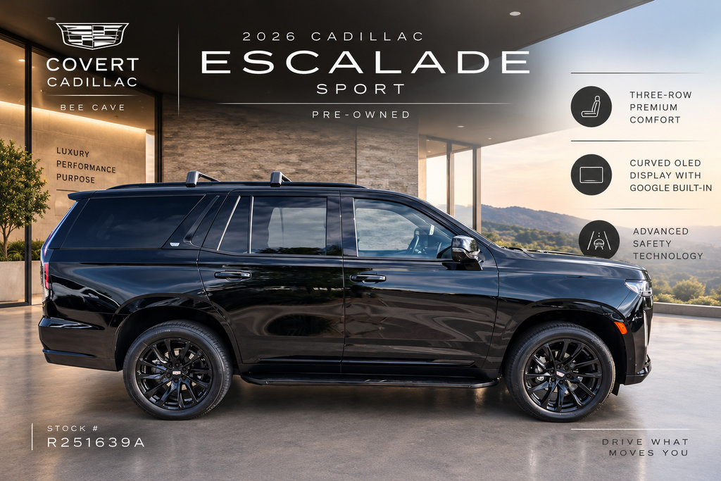 Used 2024 Cadillac Escalade Sport w/ LPO, ONYX Package AWD/4WD image 4