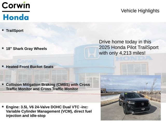 Used 2025 Honda Pilot TrailSport image 6