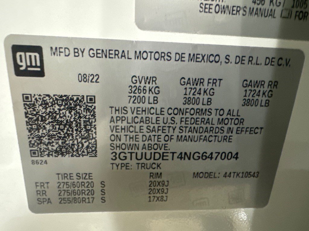 Used 2022 GMC Sierra 1500 SLT w/ SLT Premium Plus Package AWD/4WD image 40