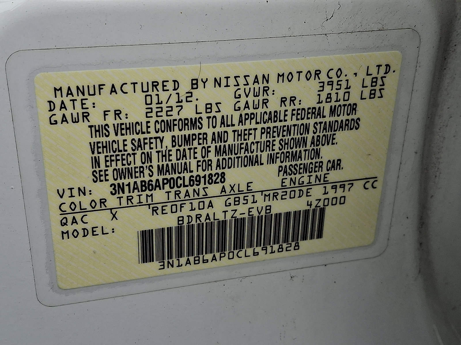 Used 2012 Nissan Sentra 2.0 SR w/ Special Edition Pkg image 29