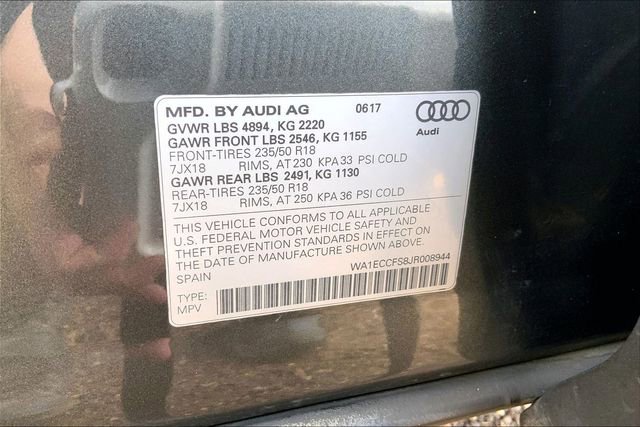Used 2018 Audi Q3 2.0T Premium w/ Convenience Package image 34