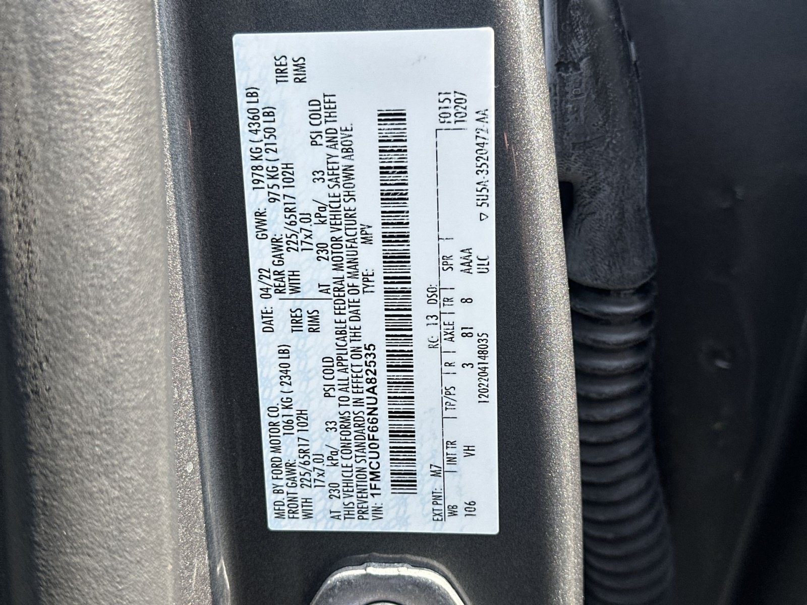 Used 2022 Ford Escape S FWD image 29