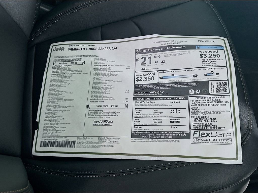 New 2026 Jeep Wrangler Sahara image 20