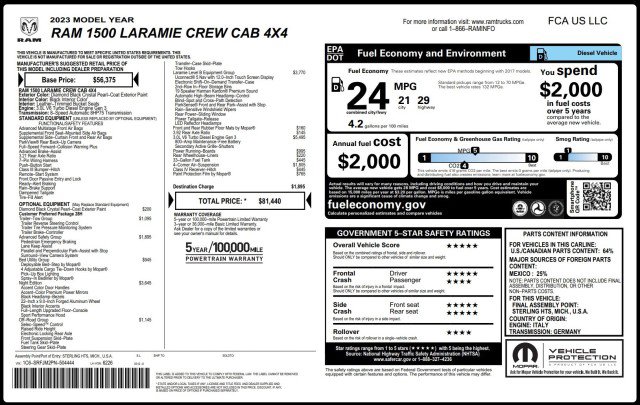 Used 2023 RAM 1500 Laramie image 64