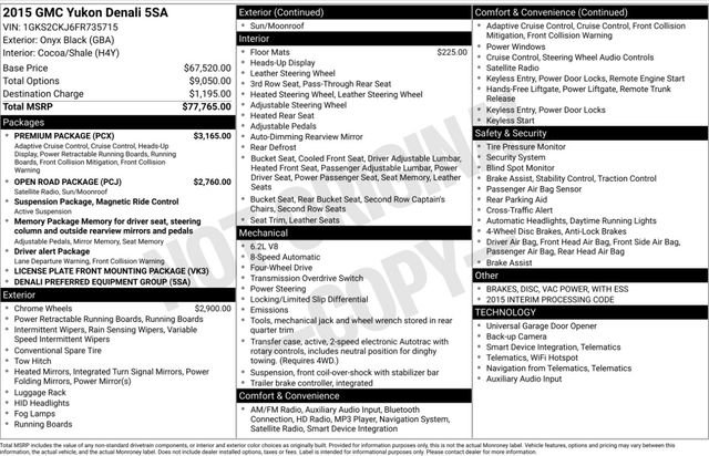 Used 2015 GMC Yukon Denali w/ Premium Package image 3