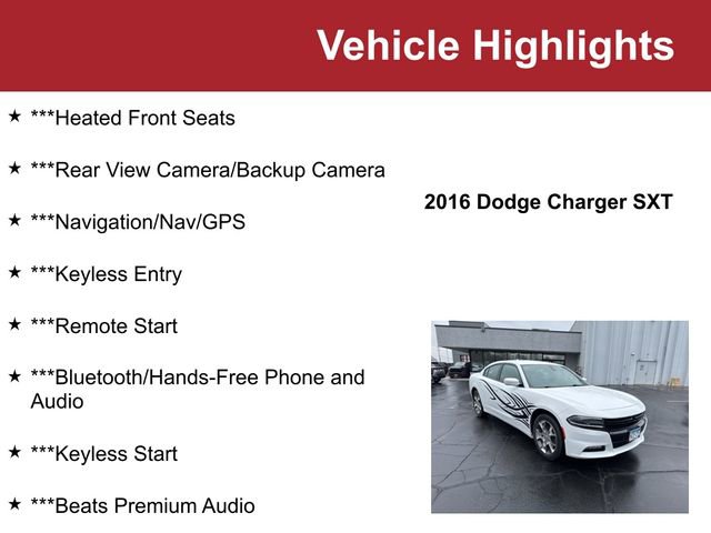 Used 2016 Dodge Charger SXT w/ Rallye Group image 2