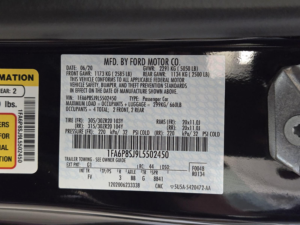 Used 2020 Ford Mustang Shelby GT500 w/ Technology Package RWD image 21