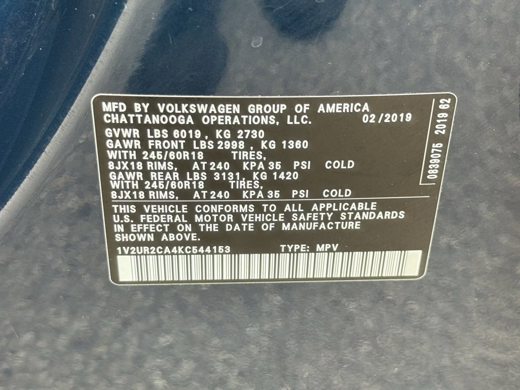 Used 2019 Volkswagen Atlas SE image 38